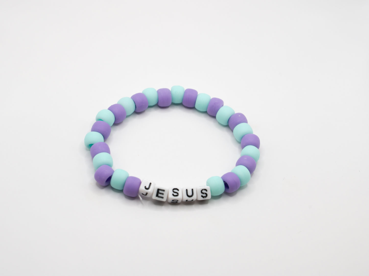 Jesus Name Pony Bead Bracelet