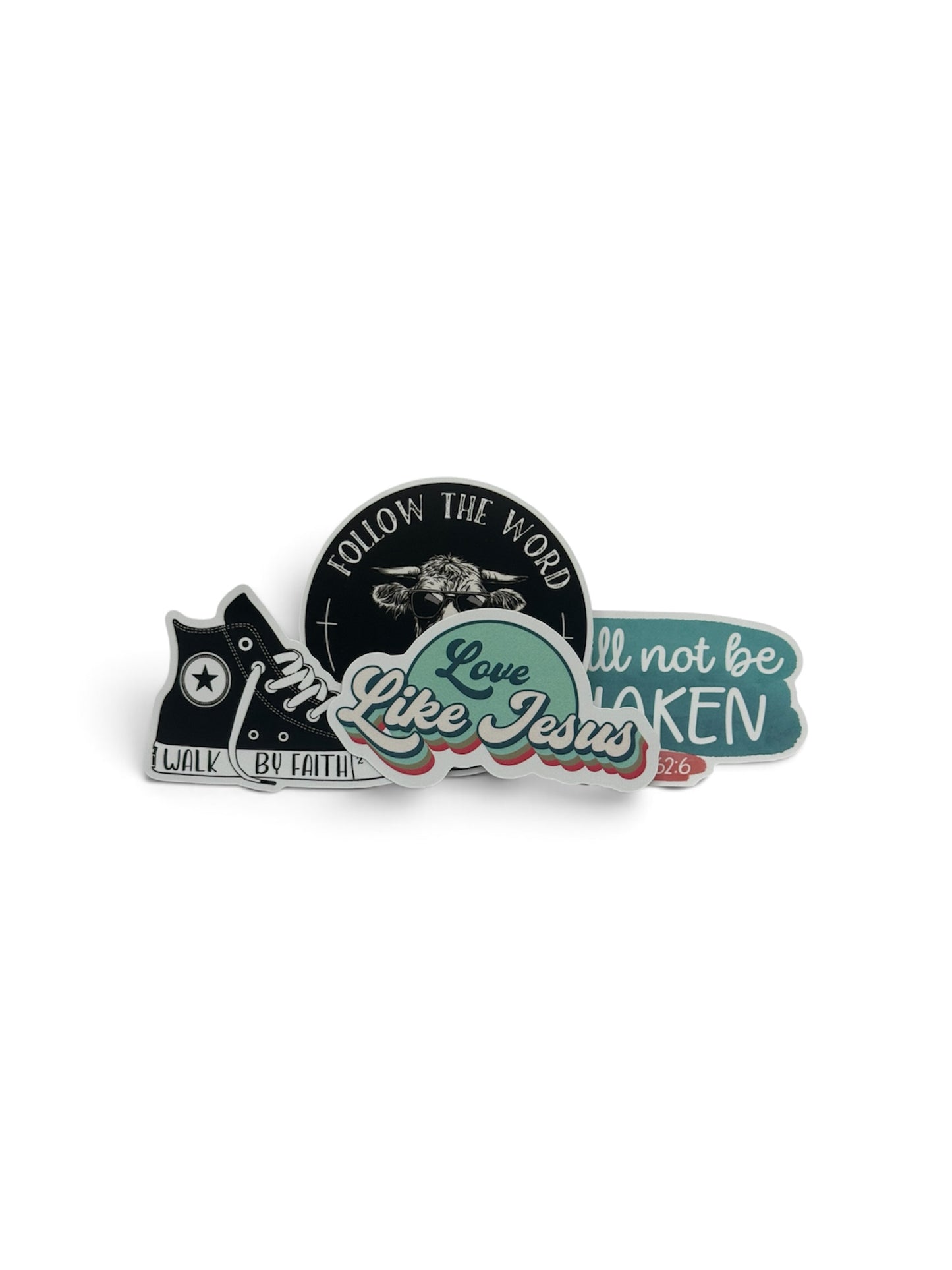 Christian Vinyl Sticker Variety Pack (4 Pack) – Faith-Inspired Decals