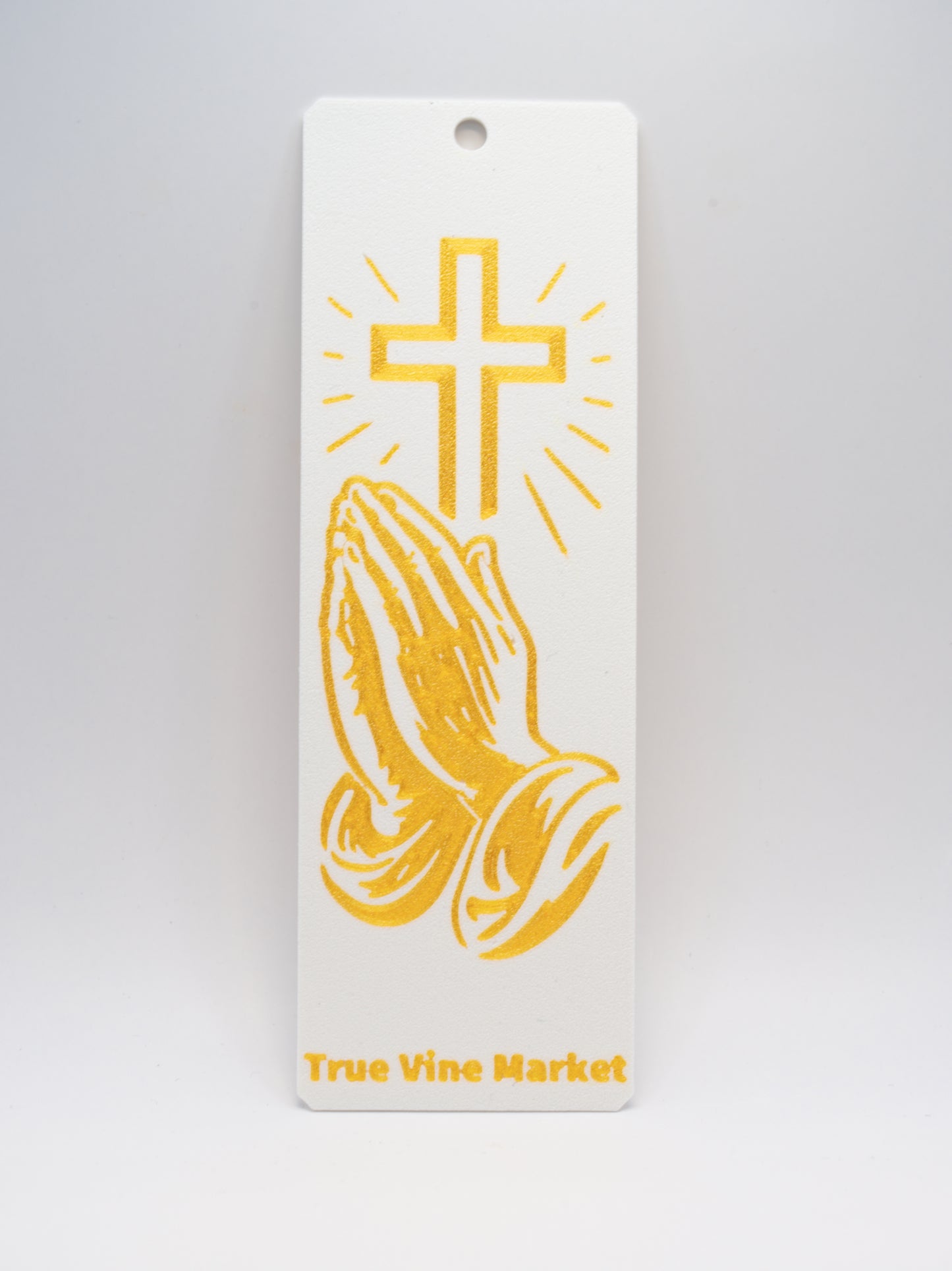 Praying Hands Cross Bible Bookmark