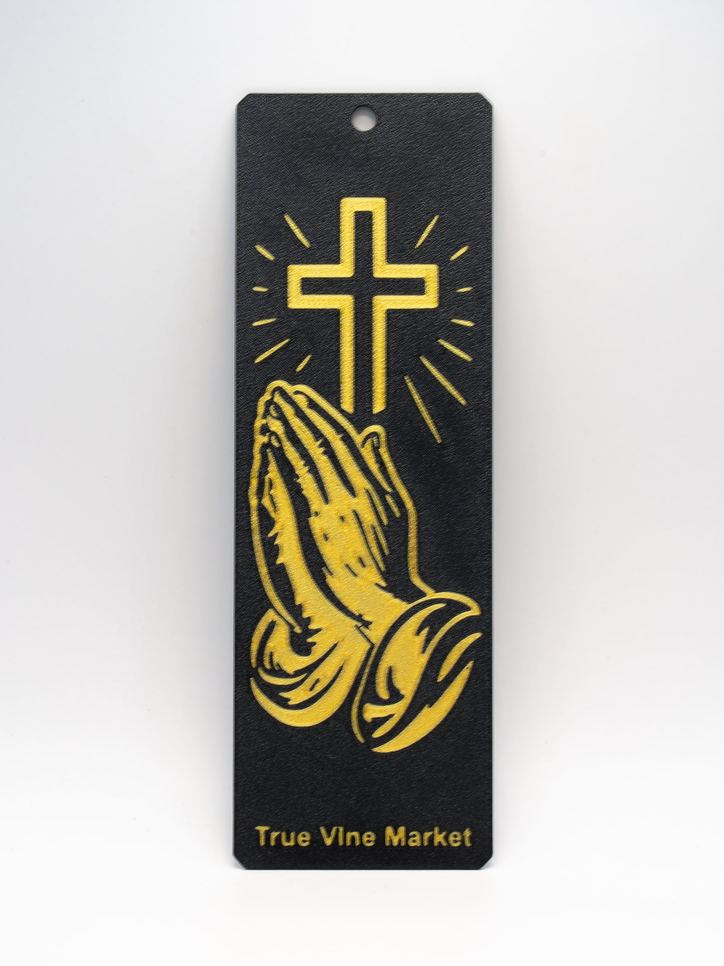 Praying Hands Cross Bible Bookmark