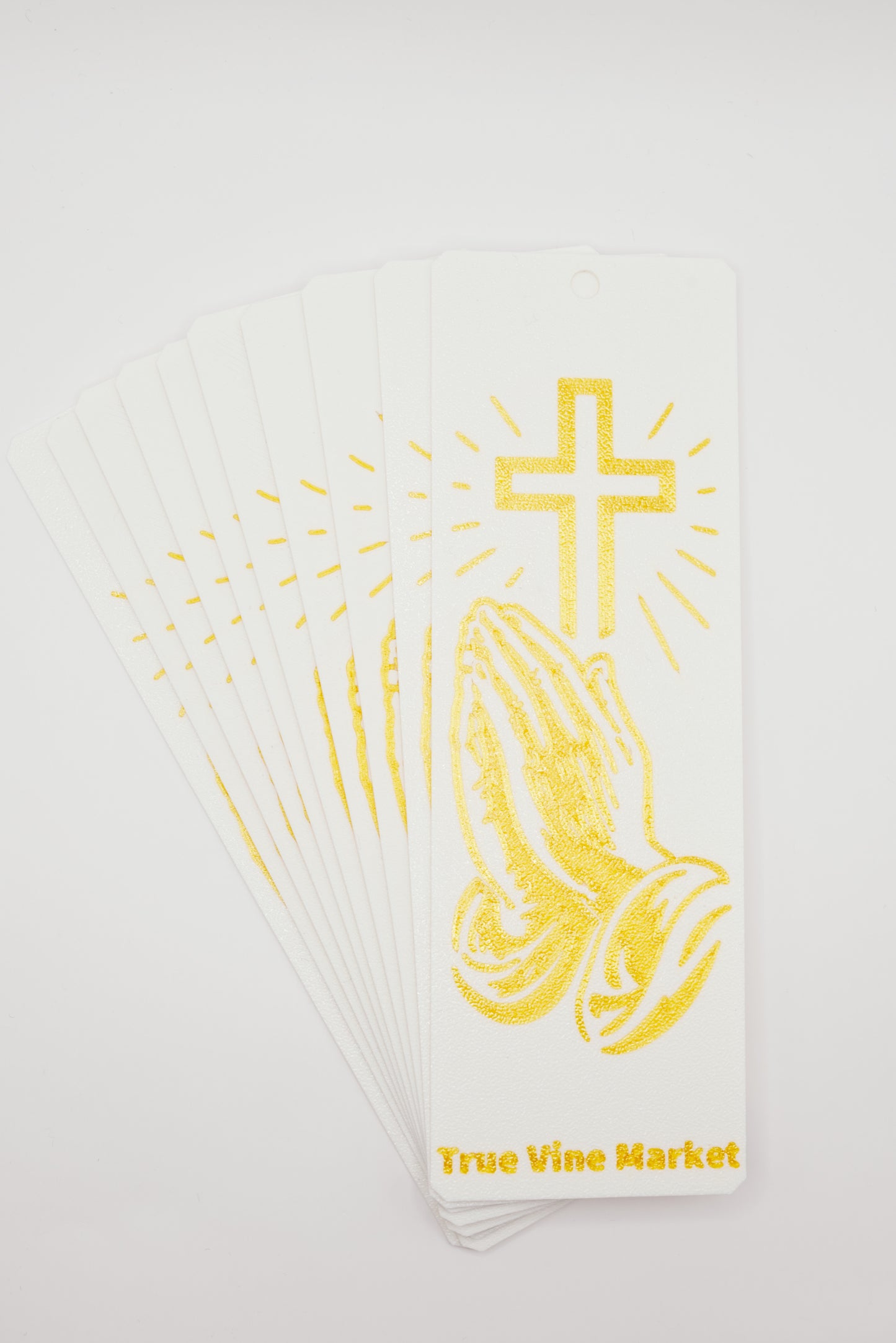 Praying Hands Cross Bible Bookmark