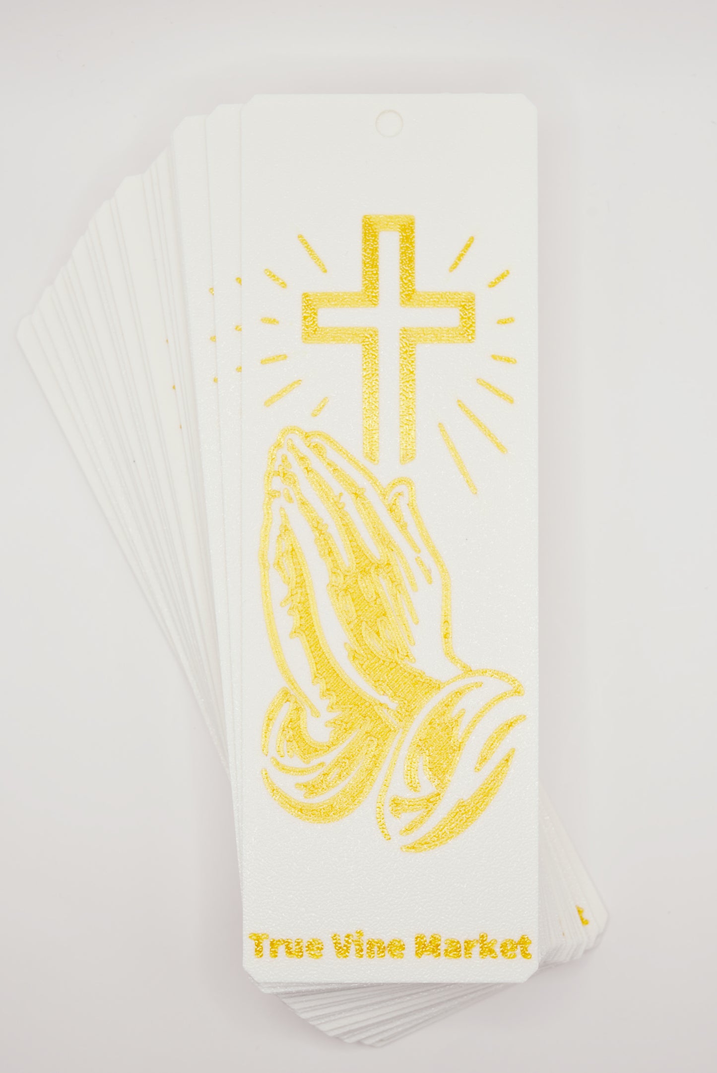 Praying Hands Cross Bible Bookmark