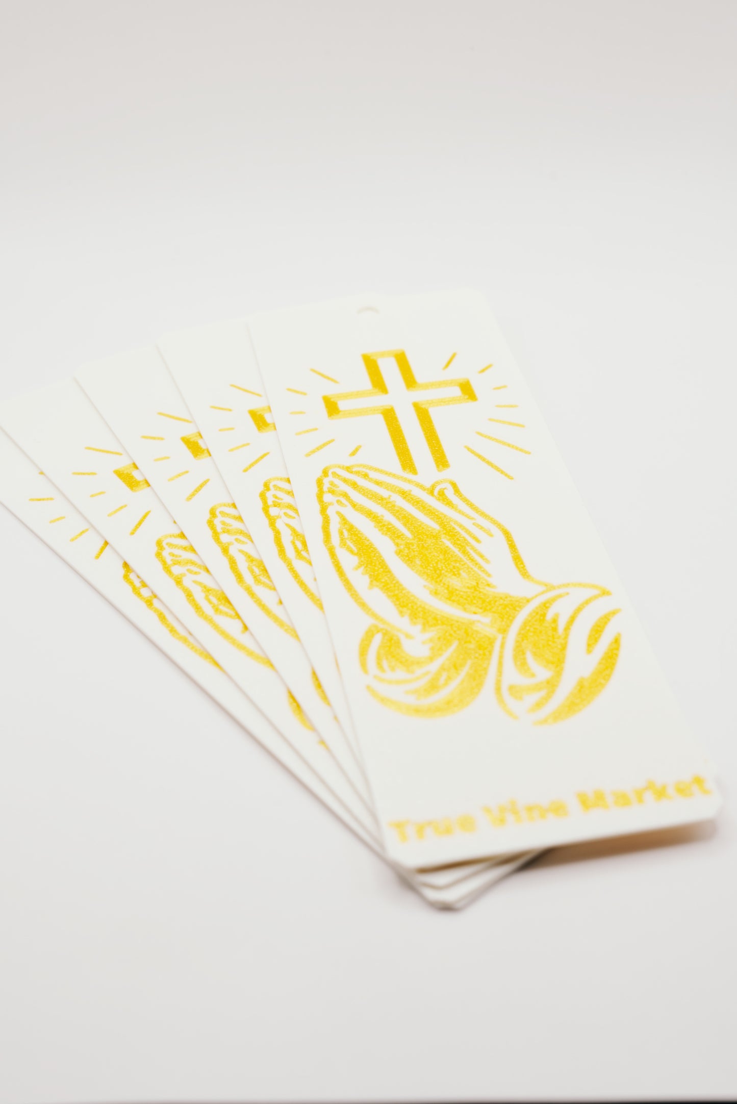 Praying Hands Cross Bible Bookmark