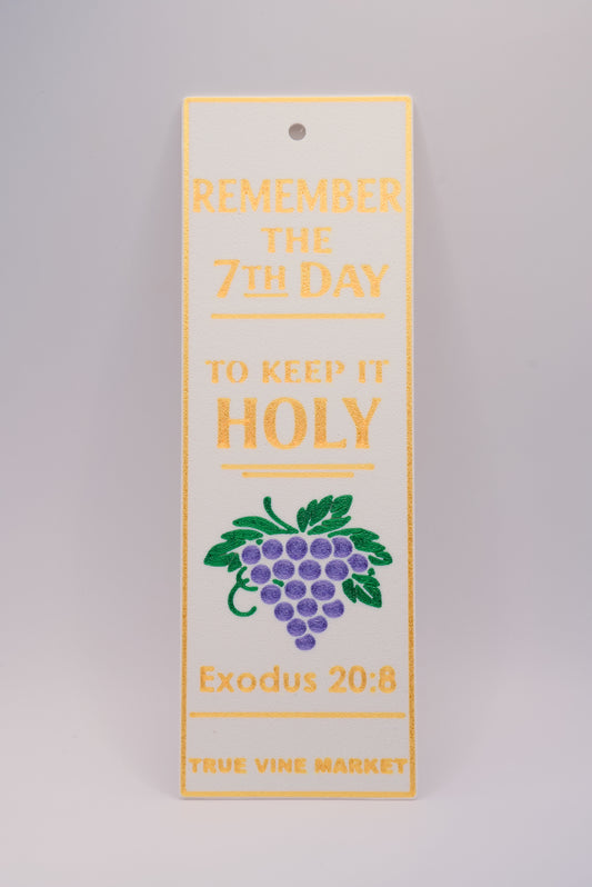 Remember the Sabbath — Exodus 20:8 Bible Bookmark